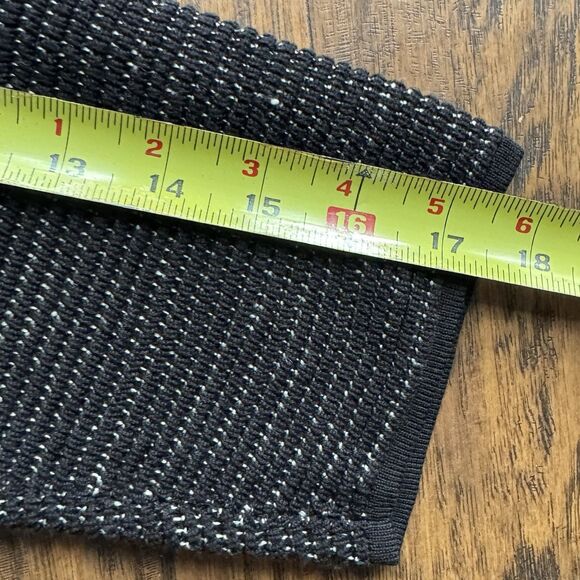 Eileen Fisher Cardigan Sweater Silk Linen Black open Front Size Large - Picture 5 of 12